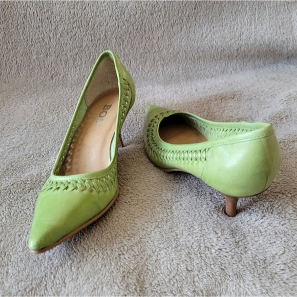 Bos. & Co. Shoes - Bos. & Co. green leather heels size EU 37